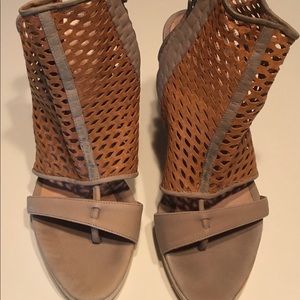 VPL by LD Tuttle Brown Leather Sandal Bootie 36.5